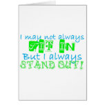 Stand Out Greeting Card