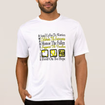 Stand Up Celebrate Honour Collage Bladder Cancer Tshirts