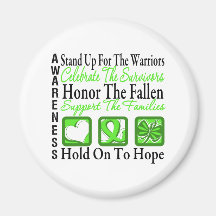 Stand Up Celebrate Honour Non-Hodgkins Lymphoma Refrigerator Magnets