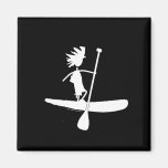 Stand Up Paddle Silhouette Design Refrigerator Magnets