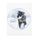 Standard Schnauzer Noel Postcard