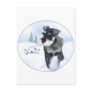 Standard Schnauzer Noel Postcard