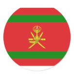 Standard the Sultan Oman, Oman Round Sticker