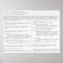 Standards and Style in the C langauge Posters