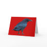 Standing Black Raven Art Collectable Cards