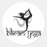 Standing Bow Pulling Pose Bikram Yoga Round Sticker