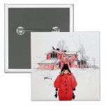 Standing in Winter Snow Button