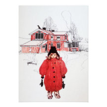 Standing in Winter Snow Cards
