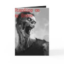 Standing On My Grave Birthday Card