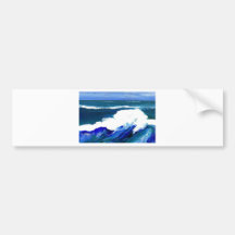 Standing Wave - CricketDiane Ocean Waves Bumper Stickers