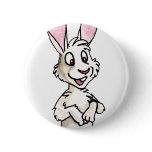 Standing White Rabbit buttons