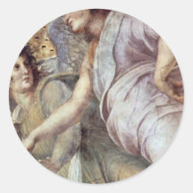 Stanza Della Signatura, For Pope Julius Ii In The Round Sticker