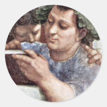 Stanza Della Signatura In The Vatican For Pope Jul Round Sticker