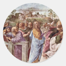 Stanza Della Signatura In The Vatican For Pope Jul Round Sticker