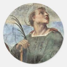 Stanza Della Signatura In The Vatican For Pope Jul Round Sticker