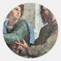 Stanza Della Signatura In The Vatican For Pope Jul Round Stickers