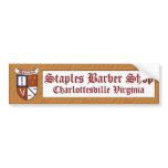 Staples Barber Shop Sticker bumper stickers