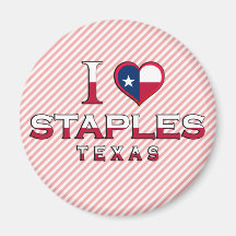 Staples, Texas Refrigerator Magnet