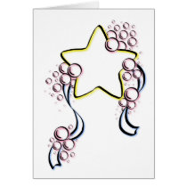 Star and Bubbles! Greeting Card