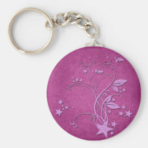 Star and Leaves Key Chain