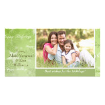Star and Snowflake Flurry - Photo Holiday Card Picture Card