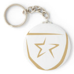 Star Badge for Police’s Logo in Swish Drawing keychains