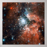 Star cluster bursts into life in new Hubble image Print