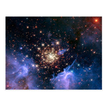 Star Cluster NGC 3603 (Hubble) Post Cards