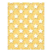 Star Cookies Pattern. Golden Yellow. Custom Announcements