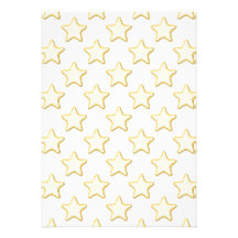 Star Cookies Pattern. On White. Custom Announcements