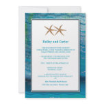 Star Fish -Blue wedding invitations