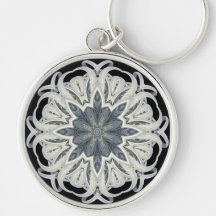 Star Flower Mandala Key Chains