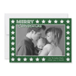 Star Frame Christmas Card (Evergreen) invitations