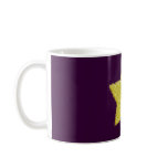 Star glass yellow star glass yellow coffee mug