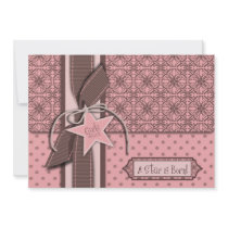 Star is Born Girl Baby Shower Invitation