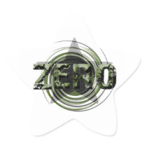 Star Number Zero Stickers