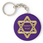 Star of David Gold keychains