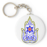 Star Of David Hamsa Hand Of Miriam keychains
