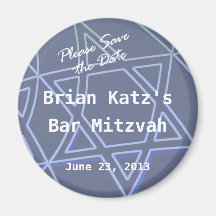 Star of David Round Magnet