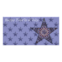 Star of Independence Photo Card