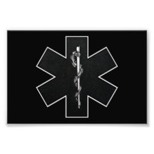 Star Of Life(BW) Photo Print