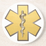 Star Of Life(Gold) Coasters
