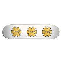 Star Of Life(Gold) Skateboard Deck