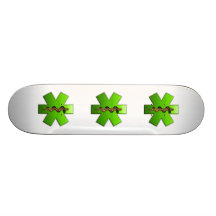 Star Of Life(Green) Skate Boards