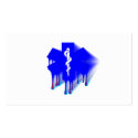 Star Of Life Melting business cards