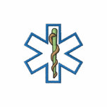 Star Of Life Outline embroidered shirts