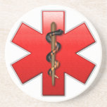 Star of Life Red Coasters
