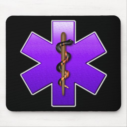 Star Of Life(Violet) Mouse Pad