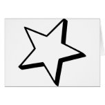 Star outline cards
