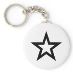 Star outline keychains